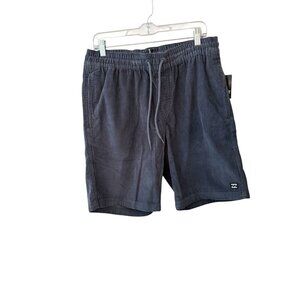 Billabong Mens Short 20" Medium Corduroy Drawstring Waistband Grey NWT